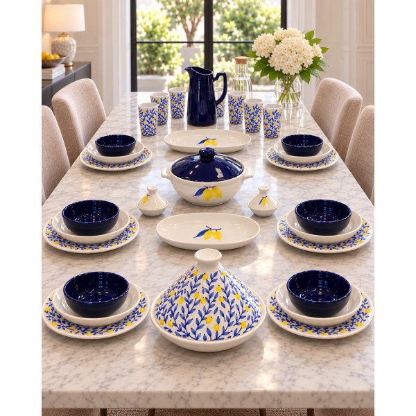 Set of ceramic lemon design 35pcs
