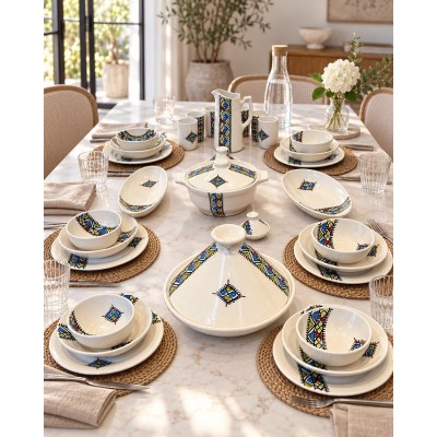 Set of ceramic Margoum...