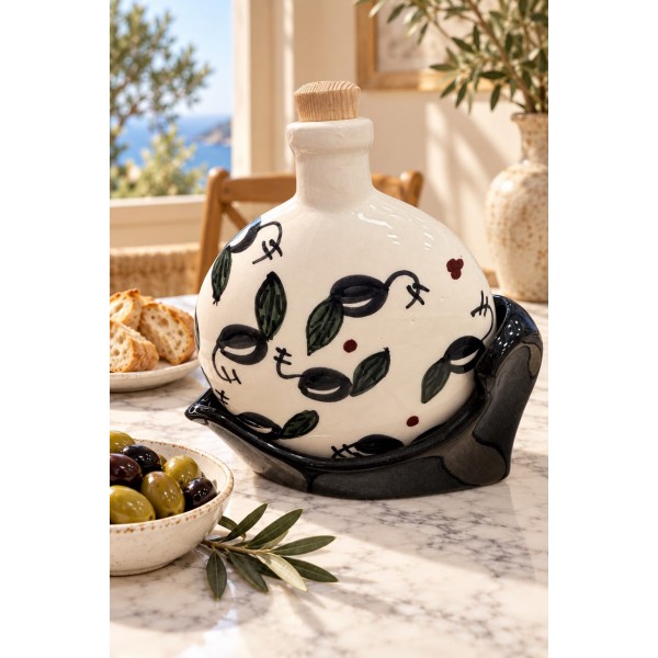 Ceramic Olive Oil Bottle 500ml
