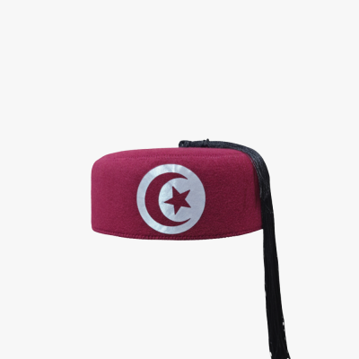 Red Tunisian Chéchia with...