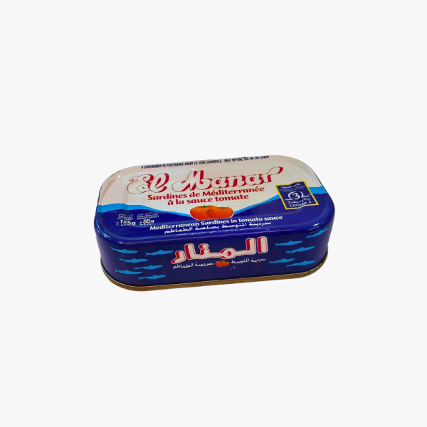 El Manar Mediterranean Sardines in Tomato Sauce 125g