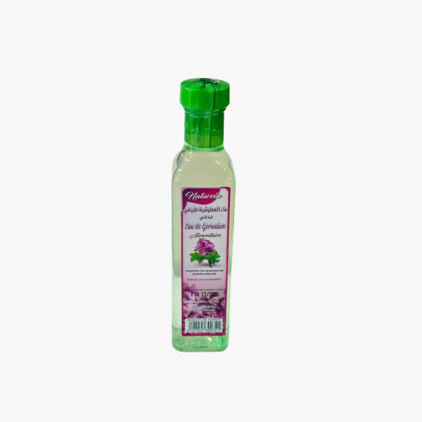 Naturelle Eau de Géranium Alimentaire – Natural Edible Geranium Water