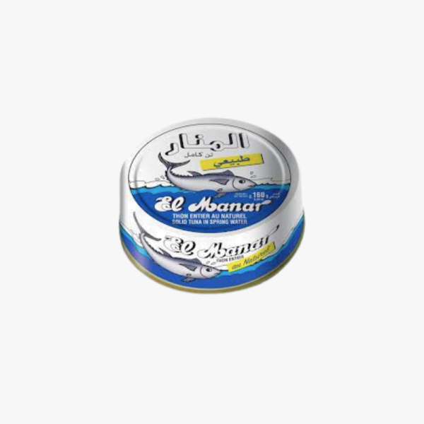 El Manar Solid Tuna in Spring Water 160g