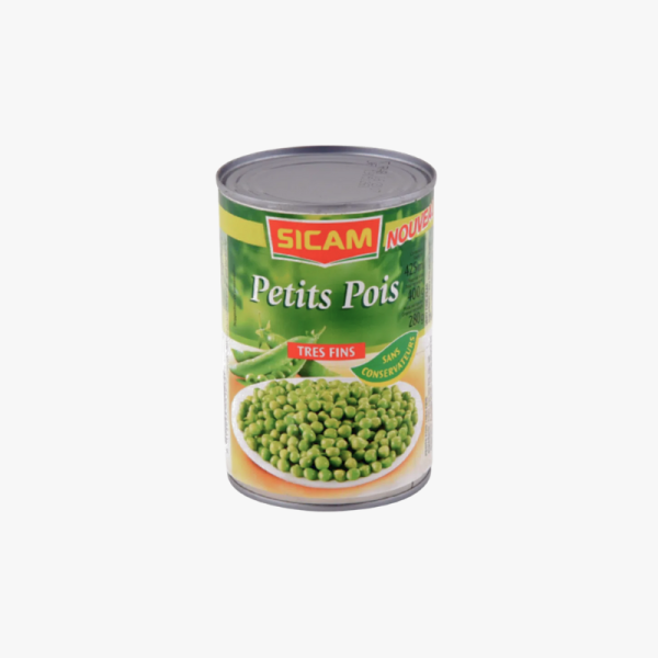 Sicam Canned Sweet Peas (Petits Pois Très Fins)