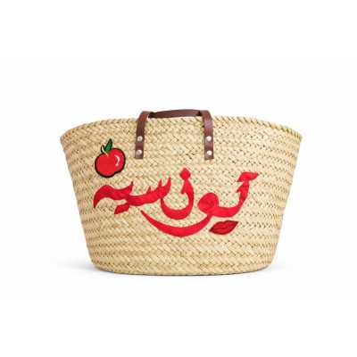 Tunisian Bag with red...