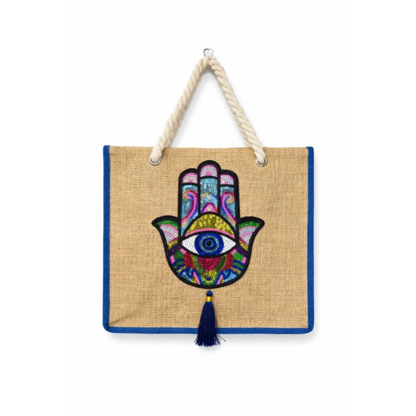 Tunisian bag with Eye