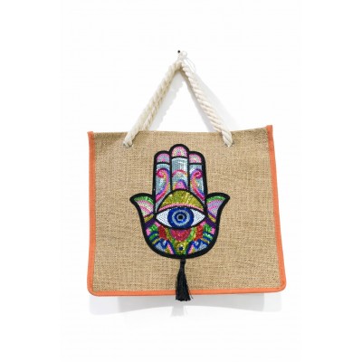 Tunisian bag with Eye